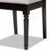 Baxton Studio Cherese Contemporary Grey Fabric Upholstered and Dark Brown Finished Wood Dining Chair 2-Pc Set Set of 2 189-10540-ZORO - alternate 4